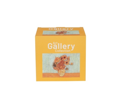 Kubek szklany podwójna ścianka Gogh Słoneczniki Sunflowers do herbaty kwiaty