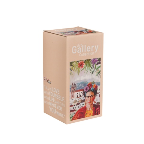 Kubek termiczny Frida Kahlo na herbatę termos prosty lekki na prezent Mexican art red