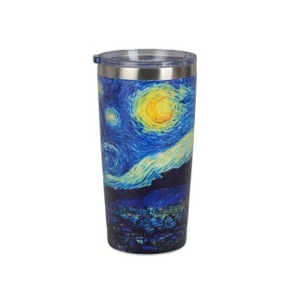 Kubek termiczny prosty van Gogh na herbatę termos lekki na prezent gwiaździsta noc
