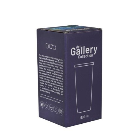 Kubek termiczny prosty van Gogh na herbatę termos lekki na prezent gwiaździsta noc