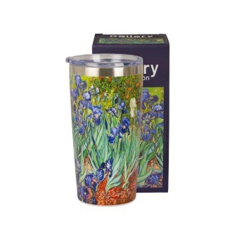 Kubek termiczny Irysy van Gogh na herbatę termos prosty lekki na prezent Irises