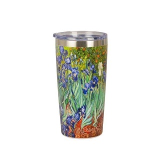 Kubek termiczny Irysy van Gogh na herbatę termos prosty lekki na prezent Irises