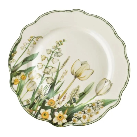 Serwis obiadowy porcelana na prezent zestaw 6 osób Lea Elegant zestaw 18 el.