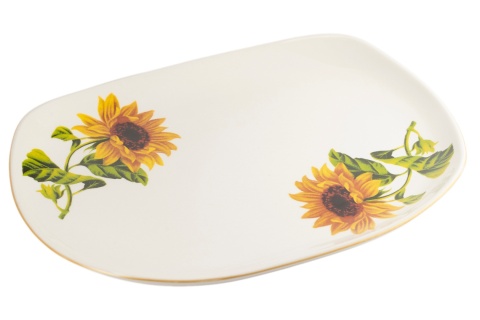 Duży Półmisek Ceramiczny Mieroszów – Motyw Słoneczniki