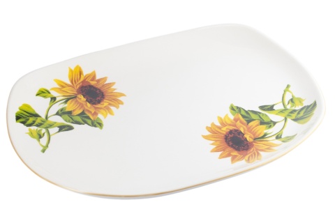 Duży Półmisek Ceramiczny Mieroszów – Motyw Słoneczniki