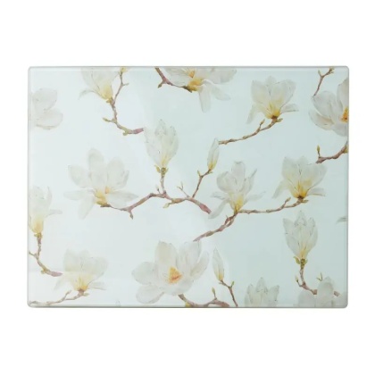 Szklana deska 40x30 do krojenia i serwowania podkładka magnolia aria ozdoba