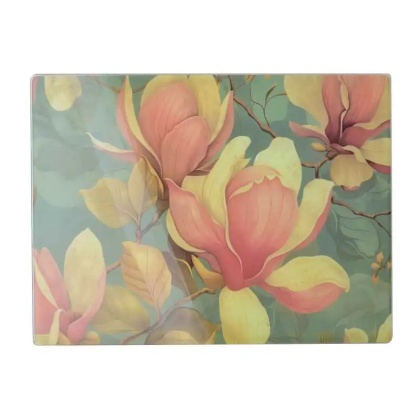 Szklana deska do krojenia 40x30 podkładka prostokątna aria magnolia szkło