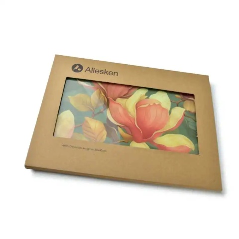 Szklana deska do krojenia 40x30 podkładka prostokątna aria magnolia szkło