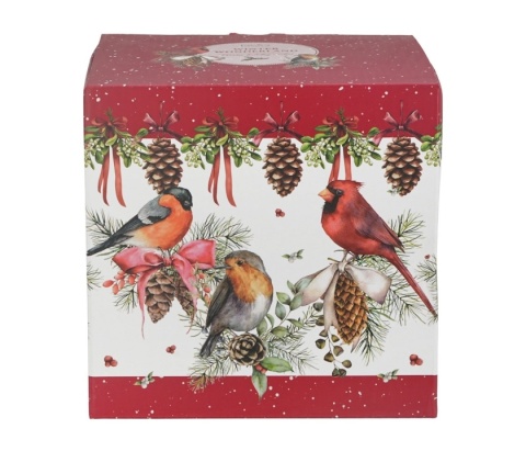 Dzbanek imbryk filiżanka tea for one Birds of winter prezent na święta Boże Narodzenie