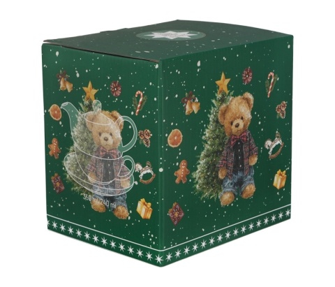 Imbry dzbanek filiżanka tea for one Teddy Noel prezent na święta Boże Narodzenie miś