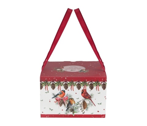 Filiżanki do espresso Birds of winter 2szt prezent na święta ptaki Boże Narodzenie