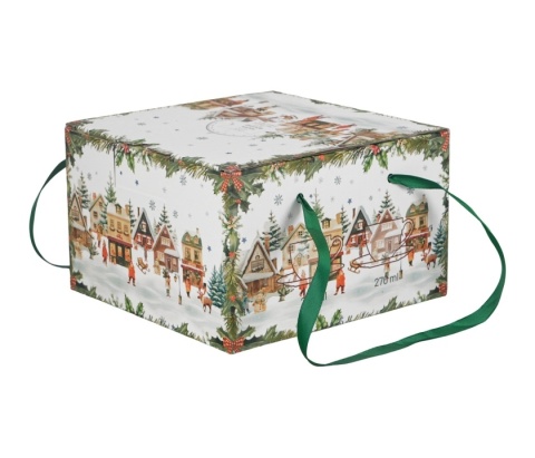 Filiżanki na święta porcelana komplet 2 szt Boże Narodzenie Christmas Village