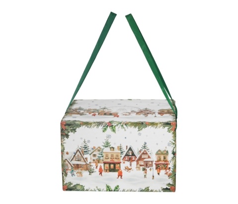 Filiżanki na święta porcelana komplet 2 szt Boże Narodzenie Christmas Village