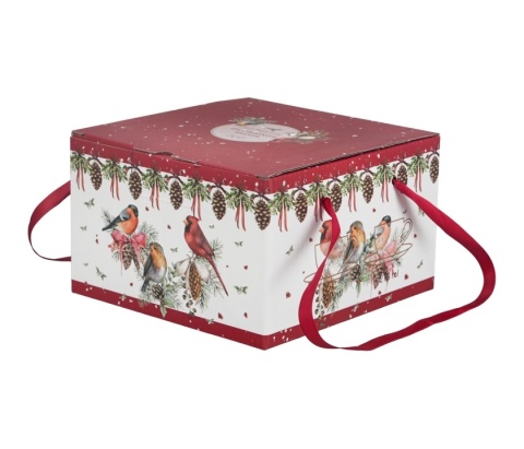 Filiżanki porcelana komplet 2szt birds of winter święta choinka Boże Narodzenie ptaki