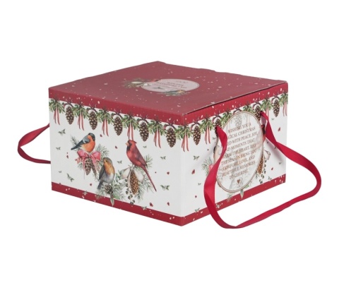 Filiżanki porcelana komplet 2szt birds of winter święta choinka Boże Narodzenie ptaki