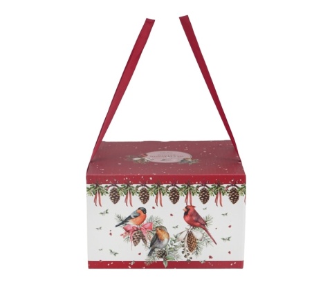 Filiżanki porcelana komplet 2szt birds of winter święta choinka Boże Narodzenie ptaki