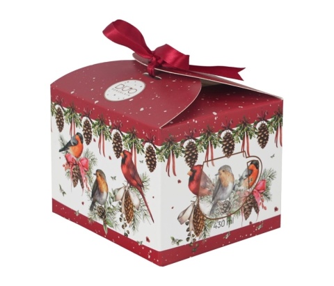 Kubek baryłka Birds of winter prezent na święta Boże Narodzenie porcelana ptaki