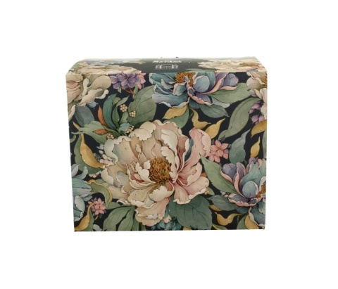 Kubek do herbaty kubas jumbo xxl na prezent porcelana piwonie peony blue kwiaty