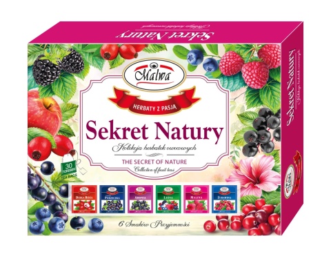 BOMBONIERKA ZESTAW MALWA HERBATA SEKRET NATURY