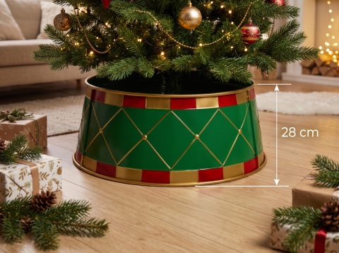 Osłona obudowa stojaka choinki metalowa składana 70 cm świąteczna osłonka