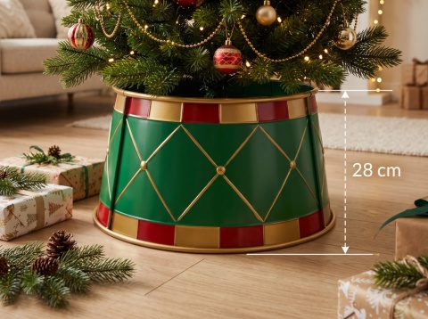 Osłona stojaka choinki obudowa metalowa składana 50 cm świąteczna osłonka