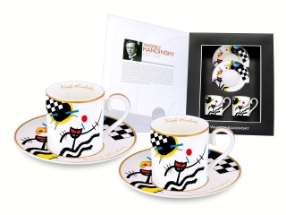 CARMANI 2 FILIŻANKI DO ESPRESSO MOCCA KANDINSKY