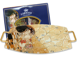 Carmani talerz z rączkami Gustav Klimt pocałunek