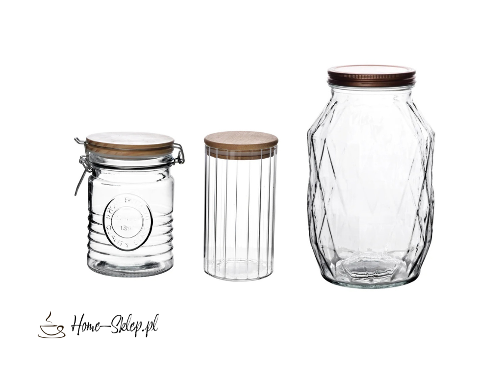Szklane słoje do przechowywania